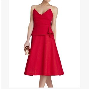 BCBG MaxAzaria Tessa Strapless dress  red
